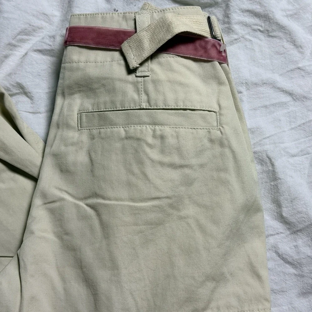 Ralph Lauren Cargo Tie Ankle Pants Girls Size 8 NWT Khaki